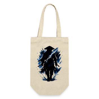 Feu plume bleu minuit - Sac à bouteille - nature - Devant
