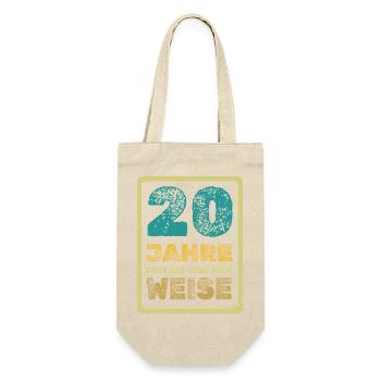 20 - Geschenkbeutel für Flaschen - Natur - Vorne