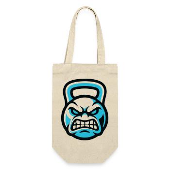 Graphique du Diable avec kettlebell - Sac à bouteille - nature - Devant