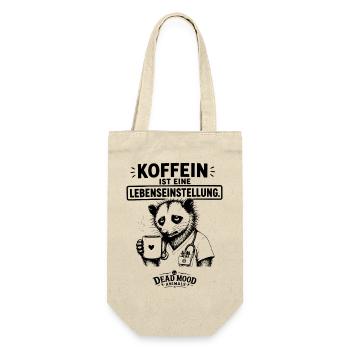 Lustiger Kaffee Spruch Medizin Humor Geschenk  - Geschenkbeutel für Flaschen - Natur - Vorne