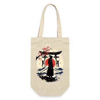 Samurai in the Land of Cherry Blossoms - Gift Bag for Bottles - nature - Front