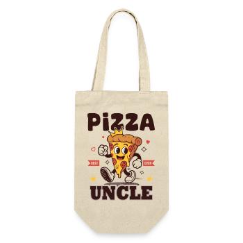 Pizza_uncle_Cadeau_Amateur_de_Pizza - Geschenkbeutel für Flaschen - Natur - Vorne