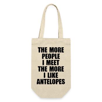 Antelope Saying Humor - Gift Bag for Bottles - nature - Front