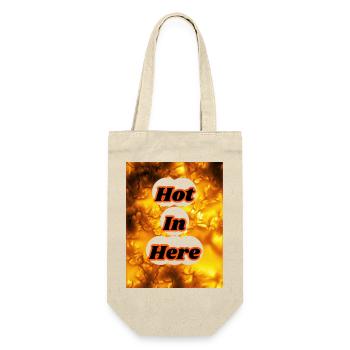 Hot I'm Here - Gift Bag for Bottles - nature - Front