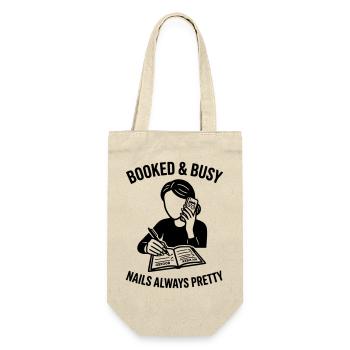 booked and busy nails pretty - Gift Bag for Bottles - nature - Front