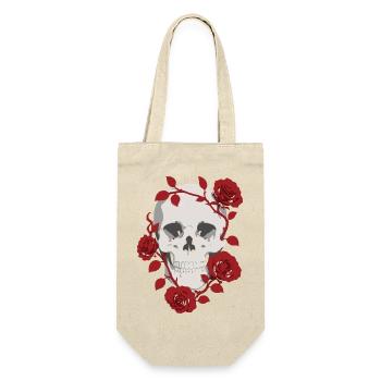 Crimson Rose Skull - Gift Bag for Bottles - nature - Front