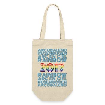 Rainbow 2017 - Geschenkbeutel für Flaschen - Natur - Vorne
