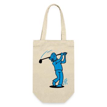 Swing into Laughter: Golf Design - Gift Bag for Bottles - nature - Front