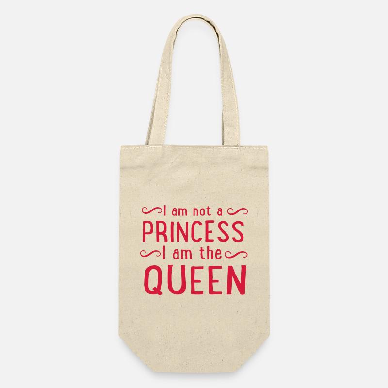 Princess Queen - Geschenkbeutel für Flaschen - Natur