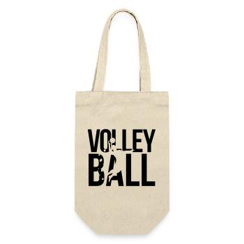 volleyball - Geschenkbeutel für Flaschen - Natur - Vorne