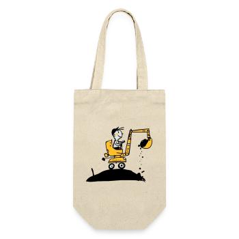 excavator t-shirt - Gift Bag for Bottles - nature - Front