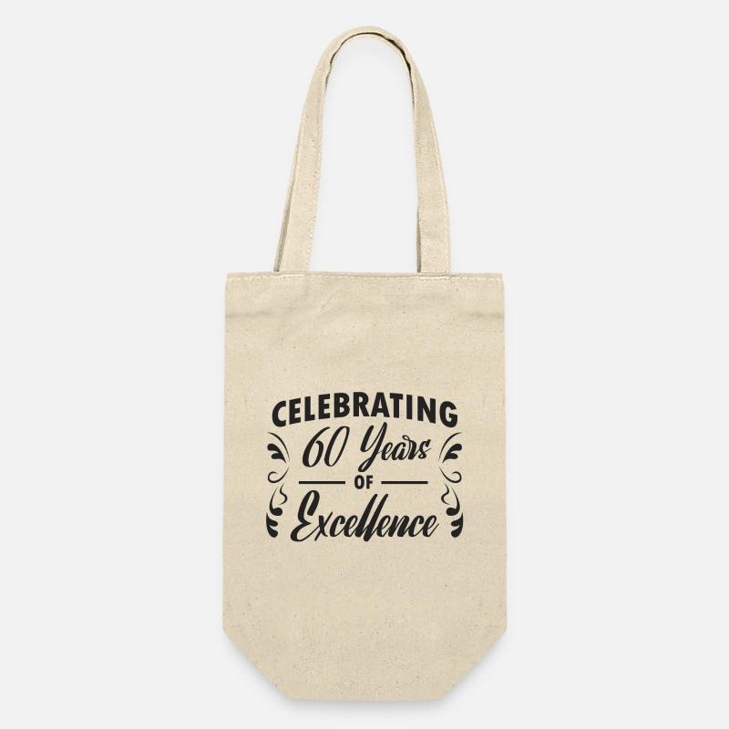 60th birthday - design - Gift Bag for Bottles - nature