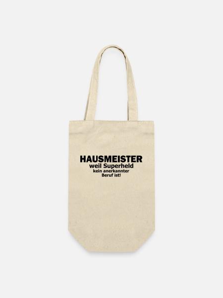 Hausmeister - Geschenkbeutel für Flaschen - Natur