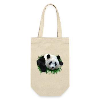 panda - Gift Bag for Bottles - nature - Front