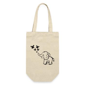 elephant - Gift Bag for Bottles - nature - Front
