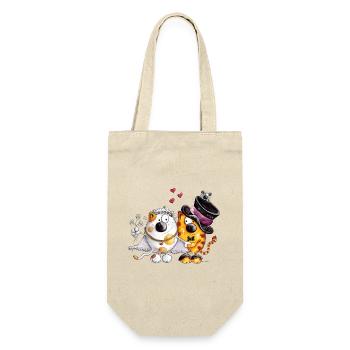 Mariage avec coeur - Sac à bouteille - nature - Devant
