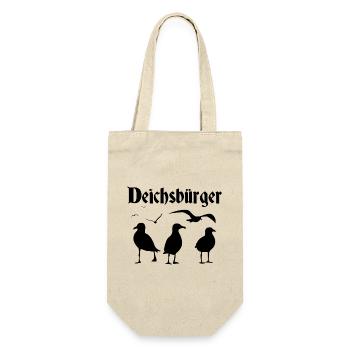 Deichsbürger - Geschenkbeutel für Flaschen - Natur - Vorne
