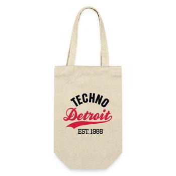 Techno Detroit est.1988 - Geschenkbeutel für Flaschen - Natur - Vorne