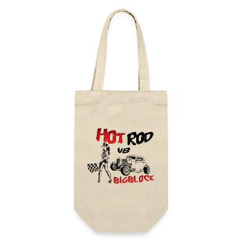 Hot Rod V8 Big Block - Gift Bag for Bottles - nature - Front