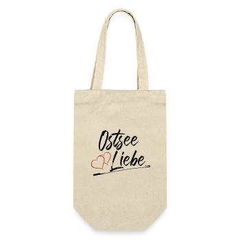 Ostsee Liebe - Geschenkbeutel für Flaschen - Natur - Vorne
