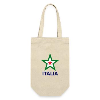 Drapeau italien avec motif étoile - Sac à bouteille - nature - Devant