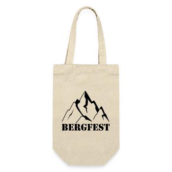 Abstraktes Bergfest Design - Geschenkbeutel für Flaschen - Natur - Vorne