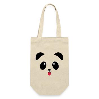 Panda face tongue - Gift Bag for Bottles - nature - Front