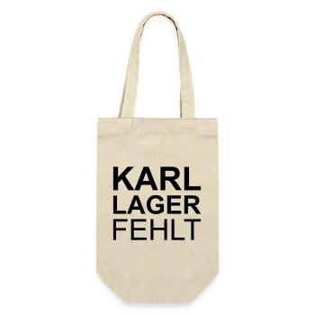Lustige Sprüche - Geschenkbeutel für Flaschen - Natur - Vorne