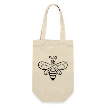 Bee Queen Bee Queen - Gift Bag for Bottles - nature - Front
