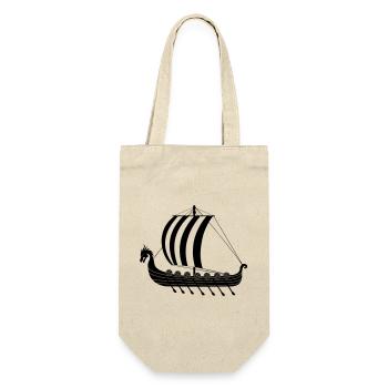 Vaisseau dragon viking dragar - Sac à bouteille - nature - Devant