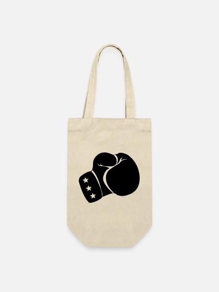 Boxhandschuh Boxen - Geschenkbeutel für Flaschen - Natur