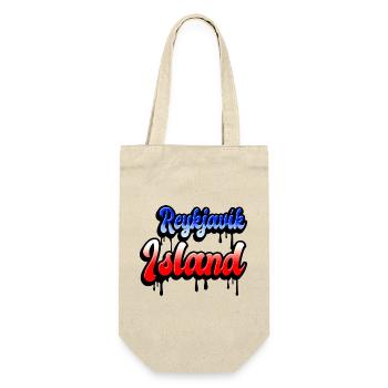 Reykjavík Island Design - Gift Bag for Bottles - nature - Front