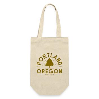 Logo d’arbre vintage à Portland, Oregon - Sac à bouteille - nature - Devant