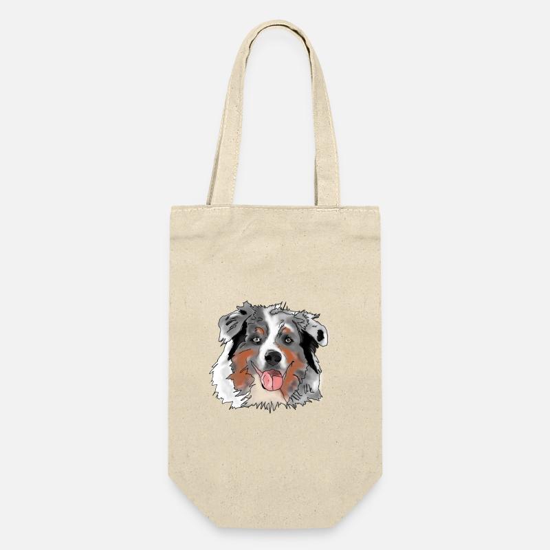 Australian Shepherd - Gift Bag for Bottles - nature