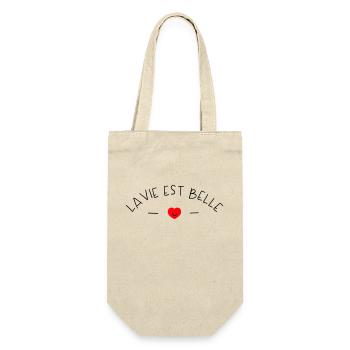La vie est belle - Sac à bouteille - nature - Devant