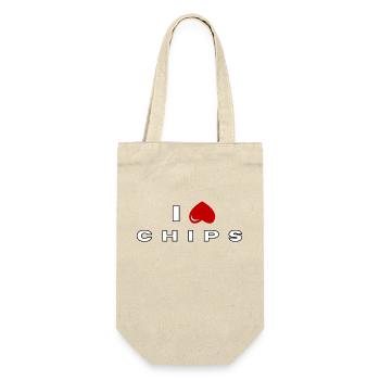 Je déteste les chips - Sac à bouteille - nature - Devant