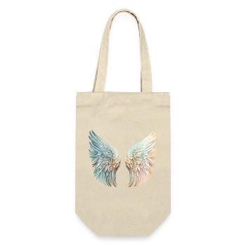 Mirrored pastel angel wings - Gift Bag for Bottles - nature - Front