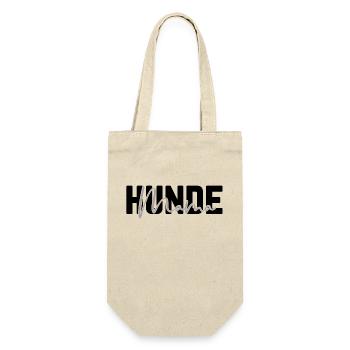Hundemama - Geschenkbeutel für Flaschen - Natur - Vorne