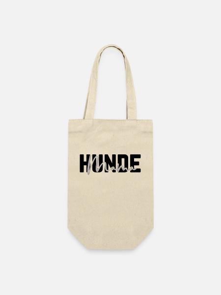 Hundemama - Geschenkbeutel für Flaschen - Natur