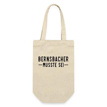 Bernsbacher musste sei - Geschenkbeutel für Flaschen - Natur - Vorne