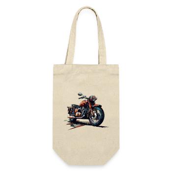 Moto de style polygonal - Sac à bouteille - nature - Devant
