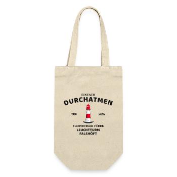 Flensburger Förde, Leuchtturm Falshöft, Durchatmen - Geschenkbeutel für Flaschen - Natur - Vorne