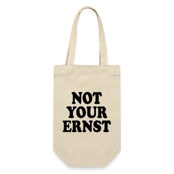 Not your ernst - Geschenkbeutel für Flaschen - Natur - Vorne
