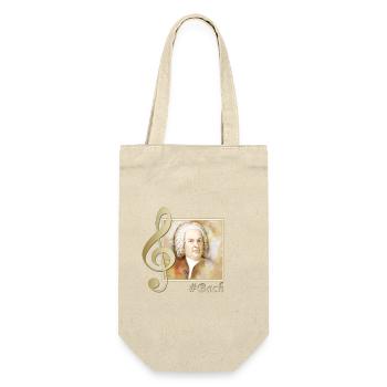 Portrait de Johann Sebastian Bach à l’aquarelle - Sac à bouteille - nature - Devant