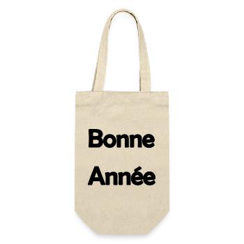 NOËL. ANNEE. ANNIVERSAIRE. RETRAITE. FÊTE. COEUR. - Sac à bouteille - nature - Devant