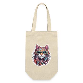 Cool Cat / Funny / Animal / Pet / Crazy - Gift Bag for Bottles - nature - Front