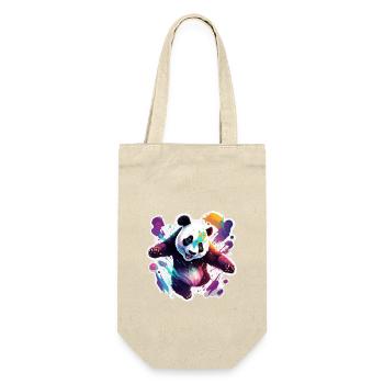 Panda / Animal / Zoo / Bamboo / Wild / Childlike - Gift Bag for Bottles - nature - Front