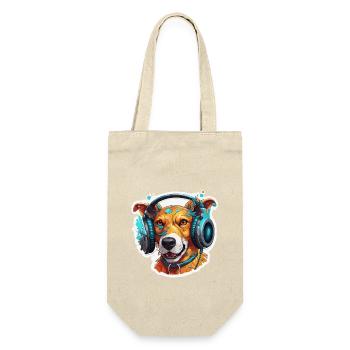 Casque / Audio / Musique / Animal / Chien / Cool - Sac à bouteille - nature - Devant