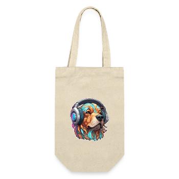 Headphones / Audio / Music / Animal / Dog / Cool - Gift Bag for Bottles - nature - Front