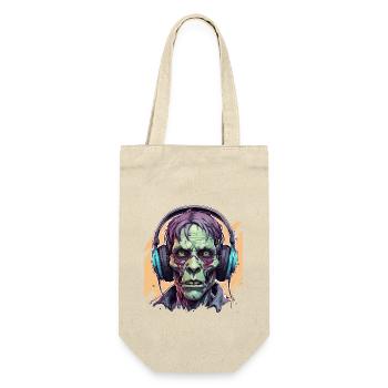 Headphones / Audio / Music / Zombie / Undead / Cool - Gift Bag for Bottles - nature - Front